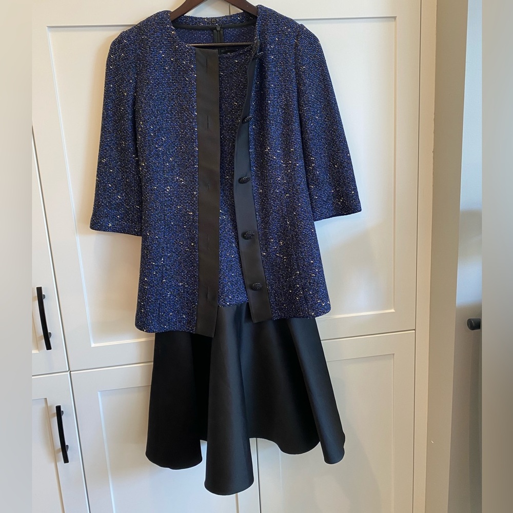 St. John knit dress and blazer